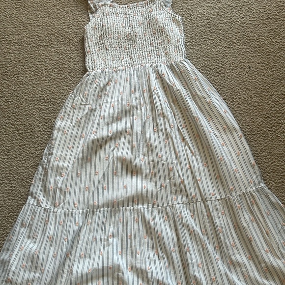 Loft cotton summer midi dress in striped pattern - Picture 2 of 6